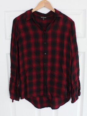 Express Plaid Top